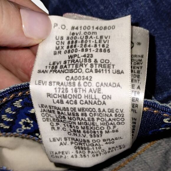 Levis 525 Womens Jeans Sz 12S Straight Fit Classicore Streetwear Vtg 80s Granny - Picture 7 of 10